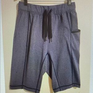 Lululemon Mens For the People 12" Shorts Size S Drawstring Luon Active Pocket